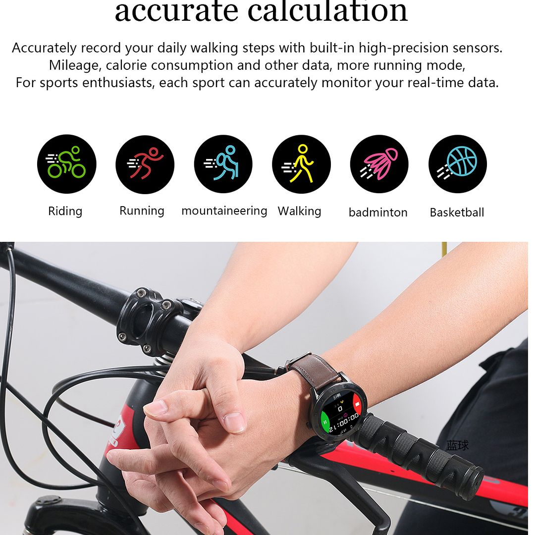 Bluetooth Smart Watch Heart Rate Monitor Call Sync For Samsung S10 S9
